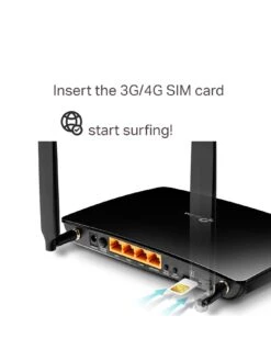 TP-Link TP Link AC750 Dual-Band Wi-Fi 4G LTE Router, Archer MR200 -NARA Computer Shop MXJ4A SQ5 0000000004 BLACK SLd1
