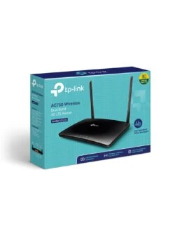TP-Link TP Link AC750 Dual-Band Wi-Fi 4G LTE Router, Archer MR200 -NARA Computer Shop MXJ4A SQ7 0000000004 BLACK SLd3