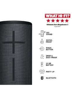 Ultimate Ears MEGABOOM 3 Bluetooth Speaker - Night Black -NARA Computer Shop N4EYW SQ6 0000000088 NO COLOR SLd2