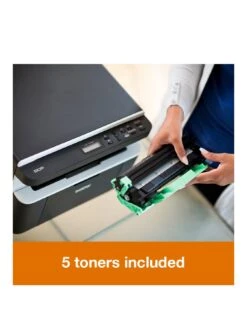 Brother DCP-1612W All In Box Bundle - Compact, Wireless, Mono Laser A4 Printer/Scanner/Copier, With 3-Year Warranty, Up To 3 Years' Worth Of Printing -NARA Computer Shop NEMJL SQ3 0000000013 WHITE SLa