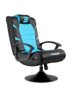 BraZen Pride 2.1 Bluetooth Gaming Chair - Black And Blue -NARA Computer Shop NT9ER SQ3 0000000004 BLACK SLd