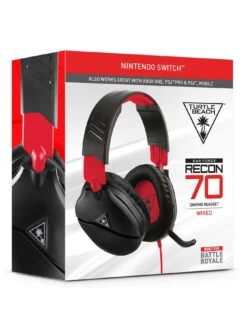 Turtle Beach Recon 70N Gaming Headset For Nintendo Switch, PS5, PS4, Xbox, PC - Black & Red  -NARA Computer Shop NTWP3 SQ5 0000000004 BLACK SLd1
