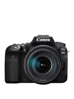 Canon® Canon EOS 90D SLR Camera (Black) With EF-S 18-135mm F/3.5-5.6 IS STM Lens