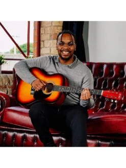 3rd Avenue Full Size 4/4 Acoustic Guitar Pack For Beginners - 6 Months FREE Lessons - Sunburst -NARA Computer Shop Q7DRT SQ7 0000003989 SUNBURST SLd3