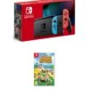 Nintendo Switch Neon Console With Animal Crossing New Horizon 1 Nintendo Switch Neon Console With Animal Crossing New Horizon -NARA Computer Shop QCTUW SQ1 0000012278 NEON RED BLUE SLf