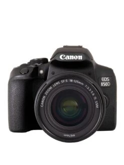 Canon® Canon EOS 850D SLR Camera (Black) With EF-S 18-135mm F/3.5-5.6 IS USM Lens Kit
