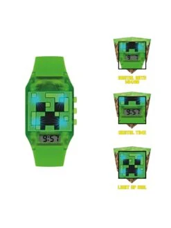 Minecraft Digital Dial Green Silicone Strap Kids Watch -NARA Computer Shop QFWFC SQ3 0000000088 NO COLOR MDd
