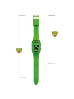 Minecraft Digital Dial Green Silicone Strap Kids Watch -NARA Computer Shop QFWFC SQ5 0000000088 NO COLOR SLd1