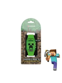 Minecraft Digital Dial Green Silicone Strap Kids Watch -NARA Computer Shop QFWFC SQ6 0000000088 NO COLOR SLd2