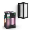 Philips Hue Impress Hue White And Colour Ambience EU Wall Lantern Black 2 -NARA Computer Shop QPRAX SQ1 0000000099 N A SLf