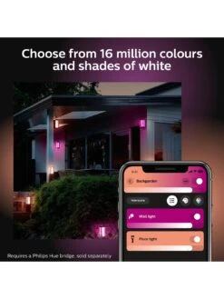 Philips Hue Impress Hue White And Colour Ambience EU Wall Lantern Black 2 -NARA Computer Shop QPRAX SQ3 0000000099 N A SLd1