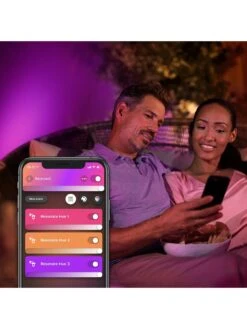 Philips Hue Resonate White And Colour Ambiance Outdoor Smart Wall Lantern Black -NARA Computer Shop QPRAY SQ4 0000000099 N A SLd2