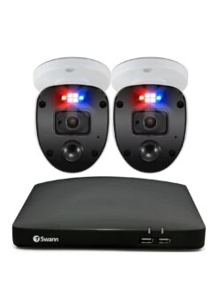 Swann Smart Security CCTV System: 4 Chl 1080p 1TB HDD DVR, 2 X PRO Enforcer Cameras. Works With Alexa, Google Assistant & Swann Security - SWDVK-446802SL-EU -NARA Computer Shop QQ3PE SQ2 0000000088 NO COLOR SLb