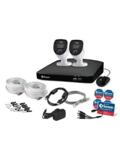 Swann Smart Security CCTV System: 4 Chl 1080p 1TB HDD DVR, 2 X PRO Enforcer Cameras. Works With Alexa, Google Assistant & Swann Security - SWDVK-446802SL-EU -NARA Computer Shop QQ3PE SQ4 0000000088 NO COLOR SLd