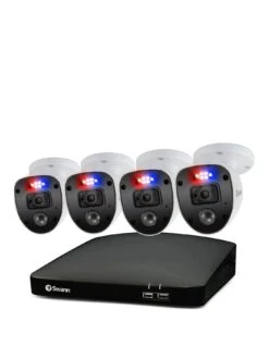 Swann Smart Security CCTV System: 8 Chl 1080p 1TB HDD DVR, 4 X PRO Enforcer Camera. Works With Alexa, Google Assistant & Swann Security - SWDVK-846804SL-EU -NARA Computer Shop QQ3PG SQ2 0000000088 NO COLOR SLb