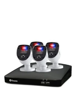 Swann Smart Security CCTV System: 8 Chl 1080p 1TB HDD DVR, 4 X PRO Enforcer Camera. Works With Alexa, Google Assistant & Swann Security - SWDVK-846804SL-EU -NARA Computer Shop QQ3PG SQ3 0000000088 NO COLOR SLa
