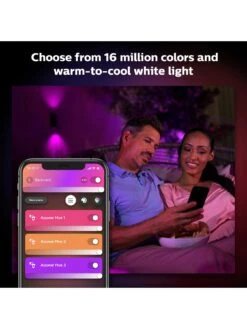 Philips Hue Hue Appear White & Colour Ambiance LED Smart Outdoor Wall Light Double Pack -NARA Computer Shop QR7UC SQ4 0000000004 BLACK SLd2