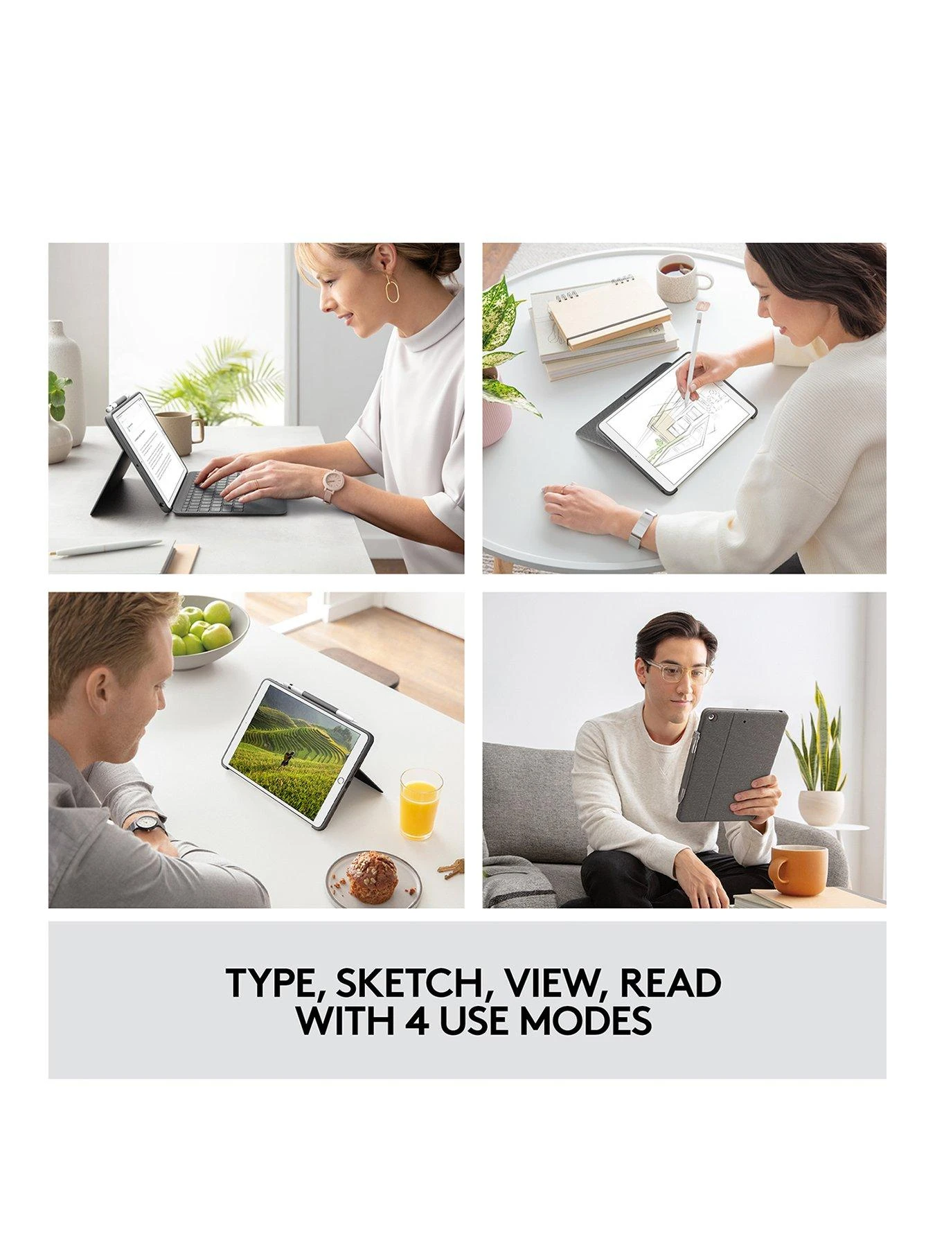 Logitech Combo Touch Backlit Keyboard For IPad (7th Gen) 4 Logitech Combo Touch Backlit Keyboard For IPad (7th Gen) - Image 2