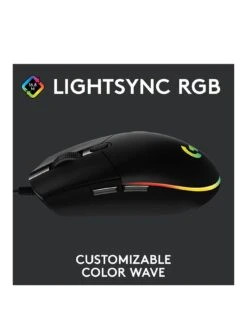 LogitechG G203 Lightsync RGB 6-Button Gaming Mouse - Black -NARA Computer Shop QYAWD SQ2 0000000099 N A SLb