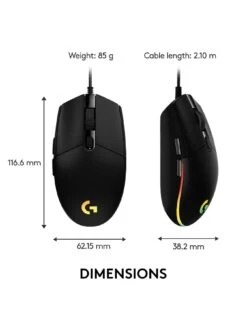 LogitechG G203 Lightsync RGB 6-Button Gaming Mouse - Black -NARA Computer Shop QYAWD SQ6 0000000099 N A SLd2