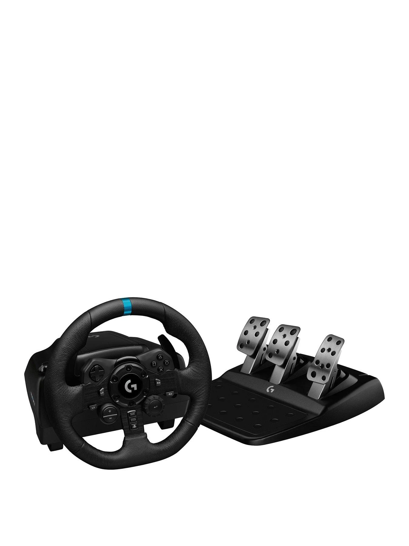 LogitechG G923 Racing Wheel And Pedals TRUEFORCE Up To 1000 Hz Force Feedback For PS5, PS4, PC/Mac - Black 3 LogitechG G923 Racing Wheel And Pedals TRUEFORCE Up To 1000 Hz Force Feedback For PS5, PS4, PC/Mac - Black