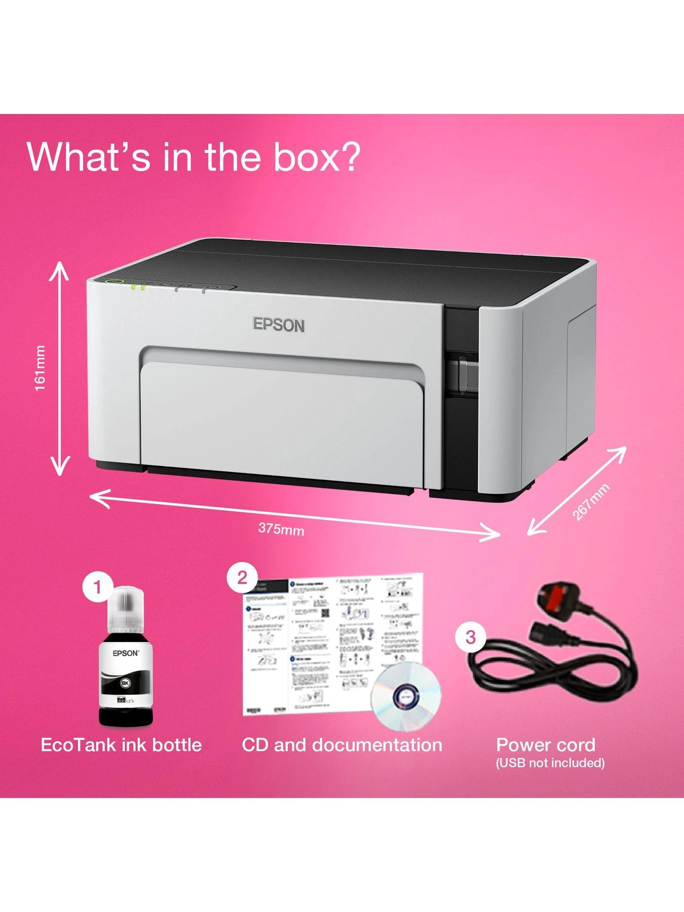 Epson® Epson EcoTank ET-M1120 Printer 7 Epson® Epson EcoTank ET-M1120 Printer - Image 5