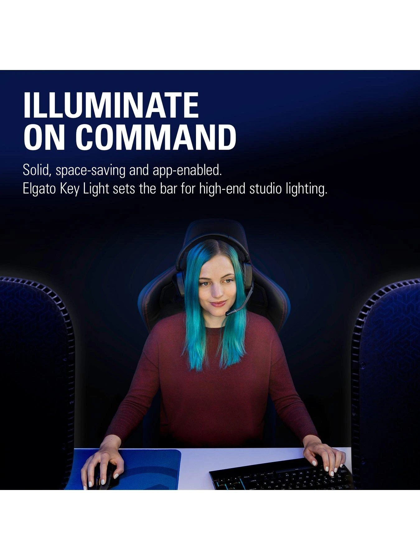 Elgato Key Light, Edge-Lit LED, 2800 Lumens, Max Height 125 Cm / 49 In 9 Elgato Key Light, Edge-Lit LED, 2800 Lumens, Max Height 125 Cm / 49 In - Image 7