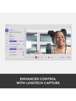 Logitech Streamcam Full HD 1080p Streaming USB-C Webcam, Superior, High Quality 15 Logitech Streamcam Full HD 1080p Streaming USB-C Webcam, Superior, High Quality -NARA Computer Shop RMKF6 SQ7 0000000013 WHITE SLd3