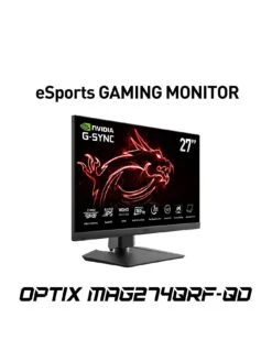 MSI Optix MAG274QRF-QD 27 Inch, Quantum Dot, Quad HD, IPS, 1ms, 165Hz, G-Sync, Flat Gaming Monitor -NARA Computer Shop RMKFL SQ3 0000000004 BLACK SLa