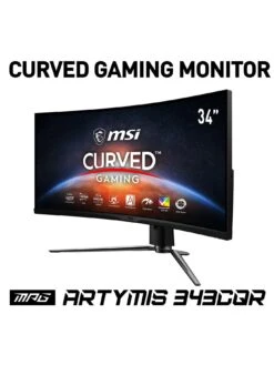 MSI Optix MPG ARTYMIS 343CQR 34 Inch, Quad HD, 1ms, 165Hz, AMD Freesync, Curved 1000R Gaming Monitor -NARA Computer Shop RMKFT SQ5 0000000004 BLACK SLd1