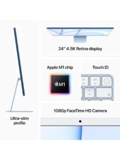 Apple IMac (M1, 2021) 24 Inch With Retina 4.5K Display, 8-core CPU And 8-core GPU, 256Gb Storage - Pink -NARA Computer Shop RQK9M SQ5 0000000063 PINK SLd1