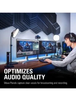 Elgato Wave Panels - Starter Kit (Black) - Studio Quality Superior Acoustics 11 Elgato Wave Panels - Starter Kit (Black) - Studio Quality Superior Acoustics -NARA Computer Shop RYLMC SQ4 0000000004 BLACK SLd2