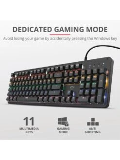Trust GXT863 Mazz Mechanical Gaming Keyboard - With Dedicated Gaming Mode -NARA Computer Shop T3AP4 SQ6 0000000088 NO COLOR SLd2
