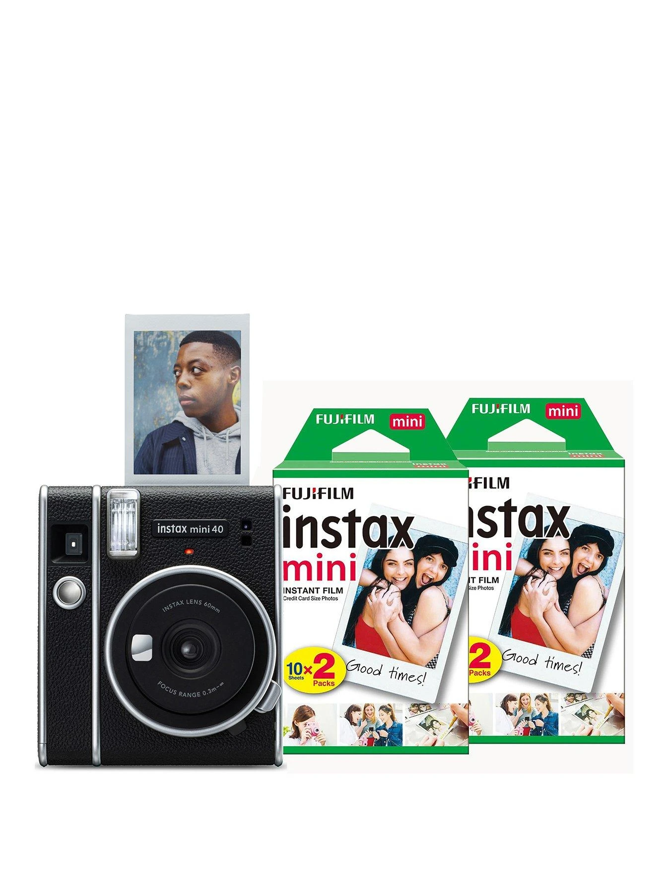 Fujifilm Instax Mini 40 Instant Camera With 50 Shots Included - Black 3 Fujifilm Instax Mini 40 Instant Camera With 50 Shots Included - Black