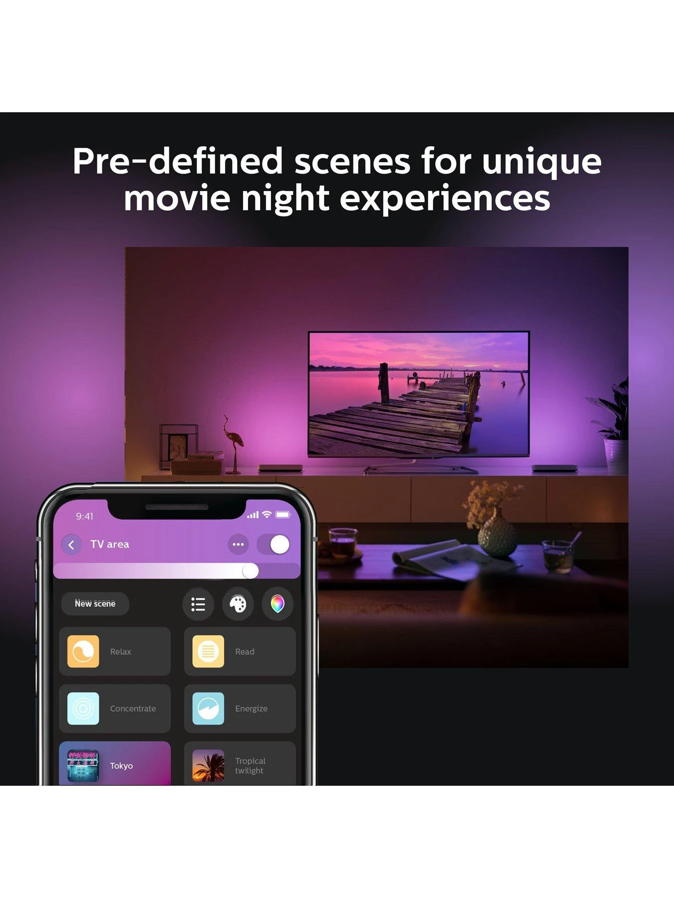 Philips Hue Hue Play Smart Light Bar White & Colour Ambiance Double Pack And Lightstrip Plus 2m Kit 6 Philips Hue Hue Play Smart Light Bar White & Colour Ambiance Double Pack And Lightstrip Plus 2m Kit - Image 4
