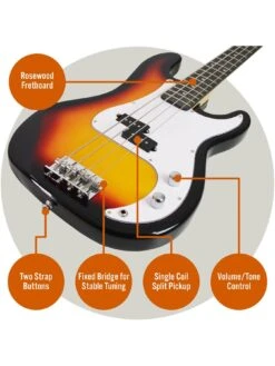 3rd Avenue Bass Guitar Pack - Sunburst -NARA Computer Shop TATLD SQ4 0000000099 N A SLd2