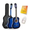 3rd Avenue 1/2 Size Kids Classical Guitar Beginner Bundle - 6 Months FREE Lessons - Blueburst