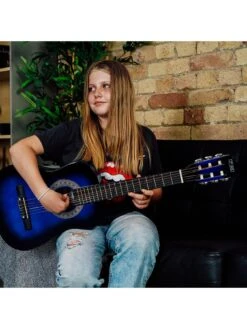 3rd Avenue 1/2 Size Kids Classical Guitar Beginner Bundle - 6 Months FREE Lessons - Blueburst -NARA Computer Shop TATLQ SQ5 0000000099 N A SLd3
