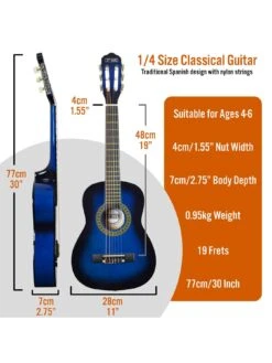 3rd Avenue 1/4 Size Kids Classical Guitar Beginner Bundle - 6 Months FREE Lessons - Blueburst 9 3rd Avenue 1/4 Size Kids Classical Guitar Beginner Bundle - 6 Months FREE Lessons - Blueburst -NARA Computer Shop TATLU SQ2 0000000099 N A SLd