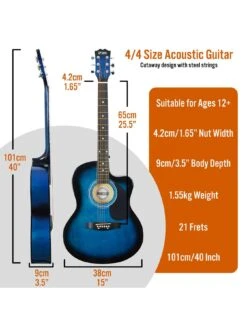 3rd Avenue Cutaway Acoustic Guitar Pack - Blueburst -NARA Computer Shop TATMC SQ2 0000000099 N A SLd