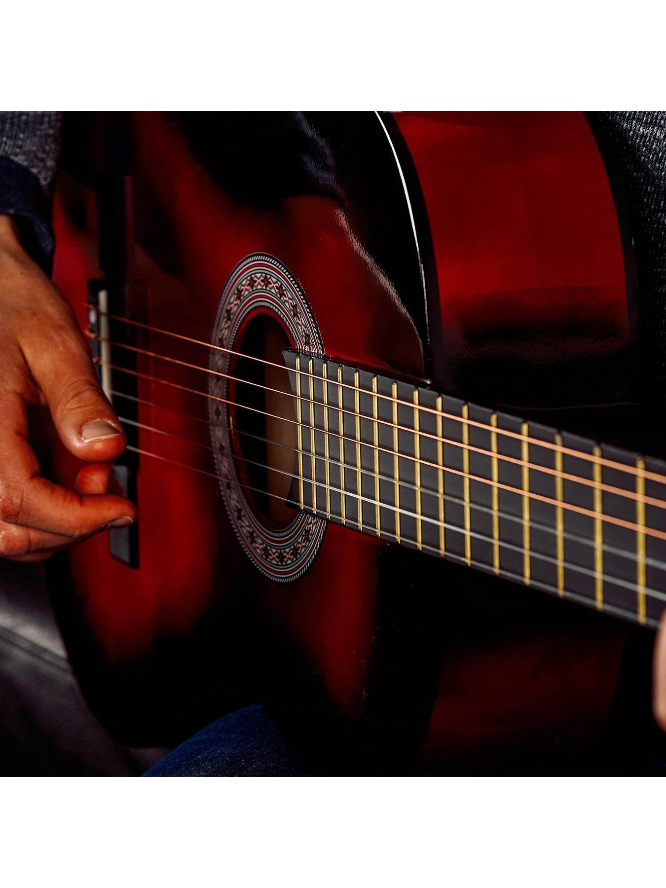 3rd Avenue Full Size 4/4 Classical Guitar Beginner Bundle - 6 Months FREE Lessons - Redburst 8 3rd Avenue Full Size 4/4 Classical Guitar Beginner Bundle - 6 Months FREE Lessons - Redburst - Image 6