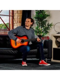 3rd Avenue Full Size 4/4 Classical Guitar Beginner Bundle - 6 Months FREE Lessons - Sunburst -NARA Computer Shop TATMK SQ5 0000000099 N A SLd3