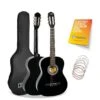 3rd Avenue 3/4 Size Kids Classical Guitar Beginner Bundle - 6 Months FREE Lessons - Black -NARA Computer Shop TATML SQ1 0000000099 N A SLf