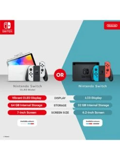 Nintendo Switch OLED Console - White -NARA Computer Shop TDVTJ SQ6 0000000013 WHITE SLd2