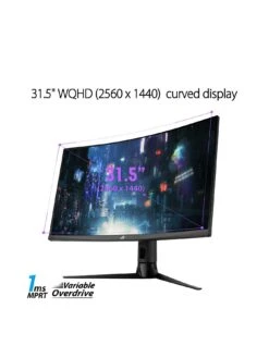 Asus ROG Strix XG32VC Curved 31.5 Inch Gaming Monitor WQHD (2560 X 1440), 170Hz -NARA Computer Shop TDVU3 SQ2 0000000004 BLACK SLb