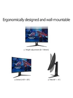 Asus ROG Strix XG32VC Curved 31.5 Inch Gaming Monitor WQHD (2560 X 1440), 170Hz -NARA Computer Shop TDVU3 SQ5 0000000004 BLACK SLd1