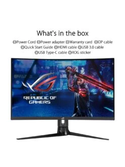 Asus ROG Strix XG32VC Curved 31.5 Inch Gaming Monitor WQHD (2560 X 1440), 170Hz -NARA Computer Shop TDVU3 SQ7 0000000004 BLACK SLd3