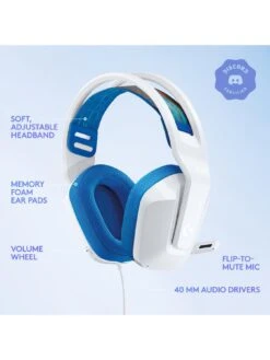 LogitechG G335 Wired Gaming Headset - White -NARA Computer Shop TEAAK SQ6 0000000013 WHITE SLd2