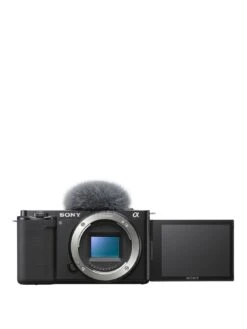 Sony ZVE10BDI.EU Alpha ZV-E10 APS-C Mirrorless Interchangeable-Lens Vlog Camera Body Only (Vari-Angle Screen For Vlogging, 4K Video, Real-time Eye Autofocus)