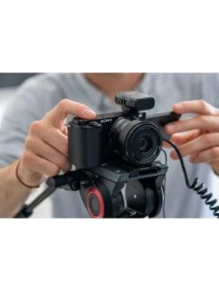 Sony ZVE10BDI.EU Alpha ZV-E10 APS-C Mirrorless Interchangeable-Lens Vlog Camera Body Only (Vari-Angle Screen For Vlogging, 4K Video, Real-time Eye Autofocus) -NARA Computer Shop TFKRC SQ6 0000000004 BLACK SLd2